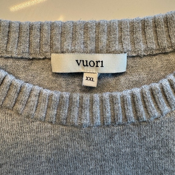 Vuori Gray Men's Cotton/Cashmere Sweater - Sz 2XL - Picture 3 of 6